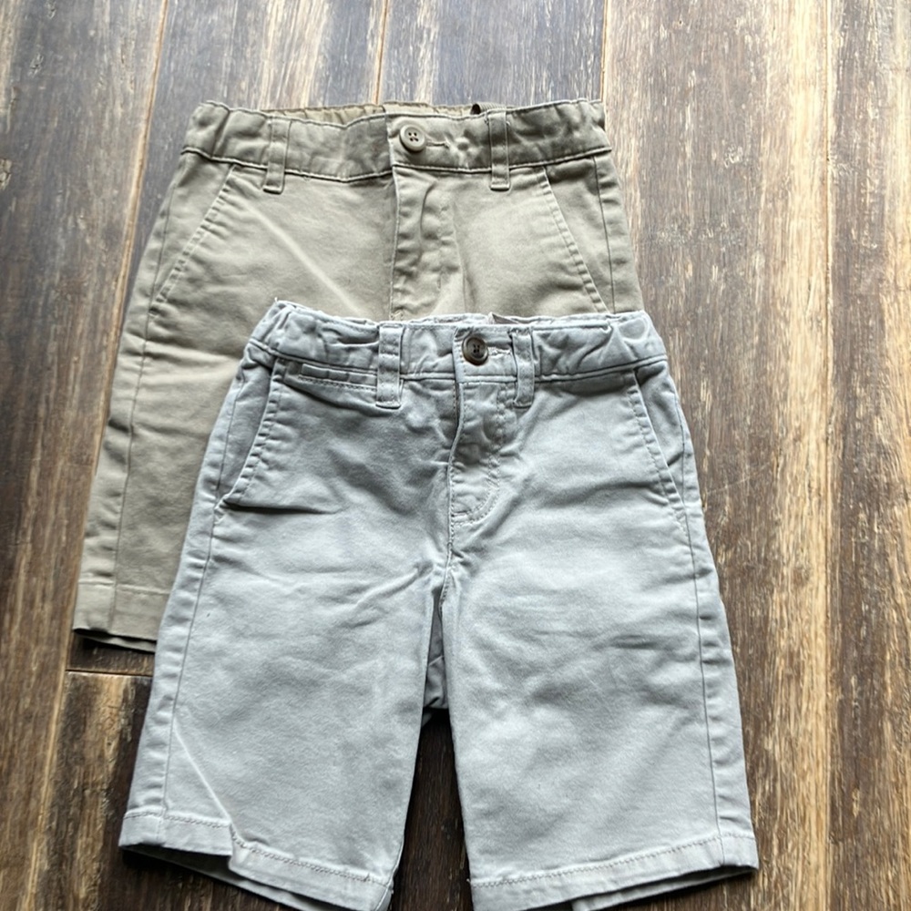 Two pairs of shorts - tan/stone